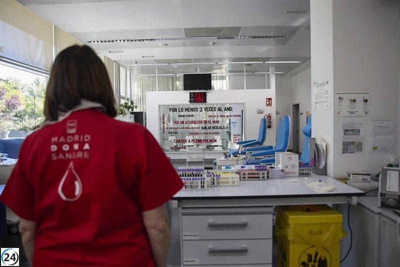 Urgente: Hospitales de Madrid requieren donaciones de sangre para tipos A y B en crisis.