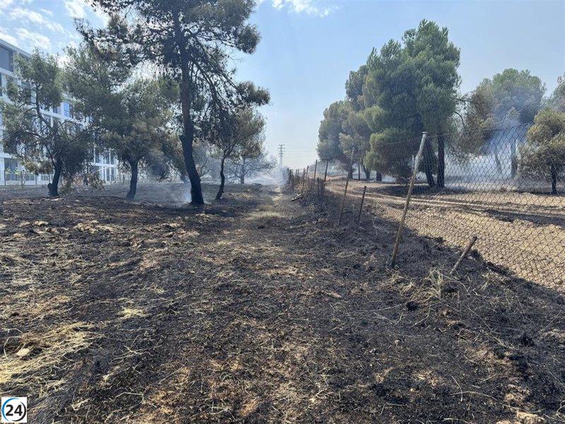 Controlado un incendio cerca de un área comercial en Pozuelo sin heridos.