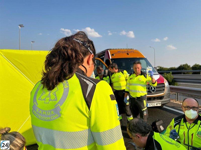 Fallece motorista de 42 años en accidente en la M-40 al impactar contra coche estacionado.