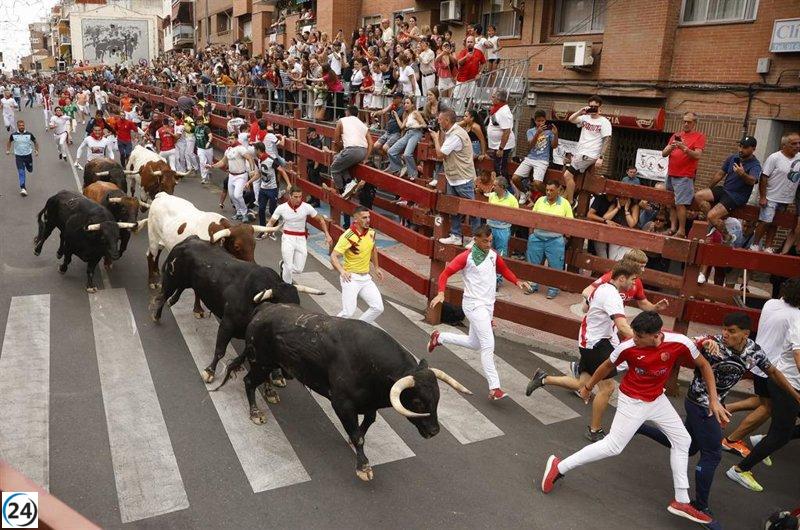 Siete lesionados en el primer encierro de las fiestas de 'Sanse', con más de 2.000 participantes.