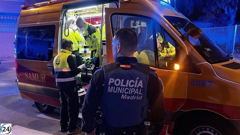 Motociclista gravemente herido en Madrid tras choque con un coche cuyos ocupantes escaparon.