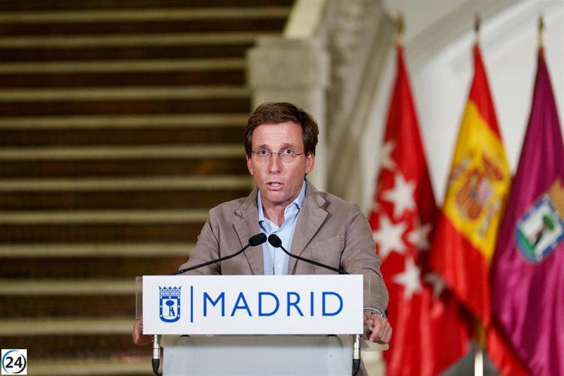 Almeida solicita a Sánchez y Marlaska que rechacen la violencia, a la que atribuye la influencia de la izquierda.
