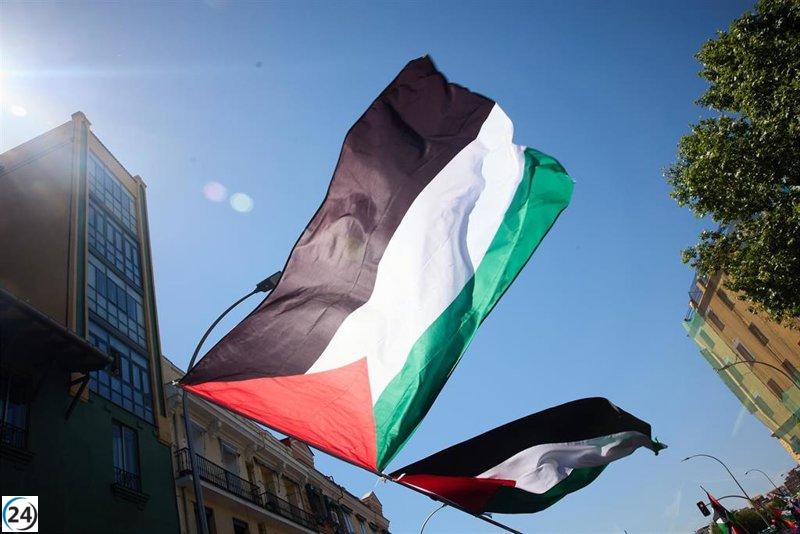 Marea Palestina denuncia orden de retirar banderas pro Gaza en colegios, pero la Comunidad de Madrid lo desmiente.