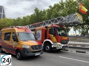 Seis personas resultan levemente heridas en un incidente nocturno en la calle Serrano.