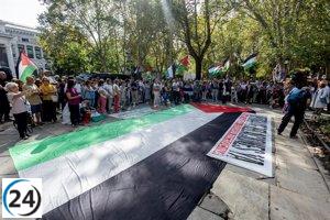 PSOE busca honrar al pueblo palestino con reconocimiento en Madrid y condenar el genocidio en el Pleno.