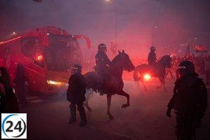 Mil agentes velarán por la seguridad en el derbi Atlético-Real Madrid.