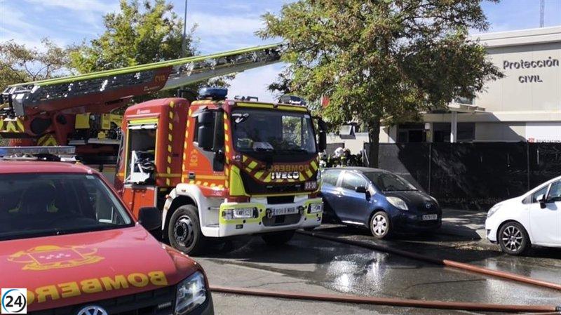 Capturan al sospechoso del incendio en la base de Protección Civil de Rivas.