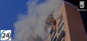 Incendio residencial en Moncloa-Aravaca afecta a mujer con quemaduras y ansiedad.