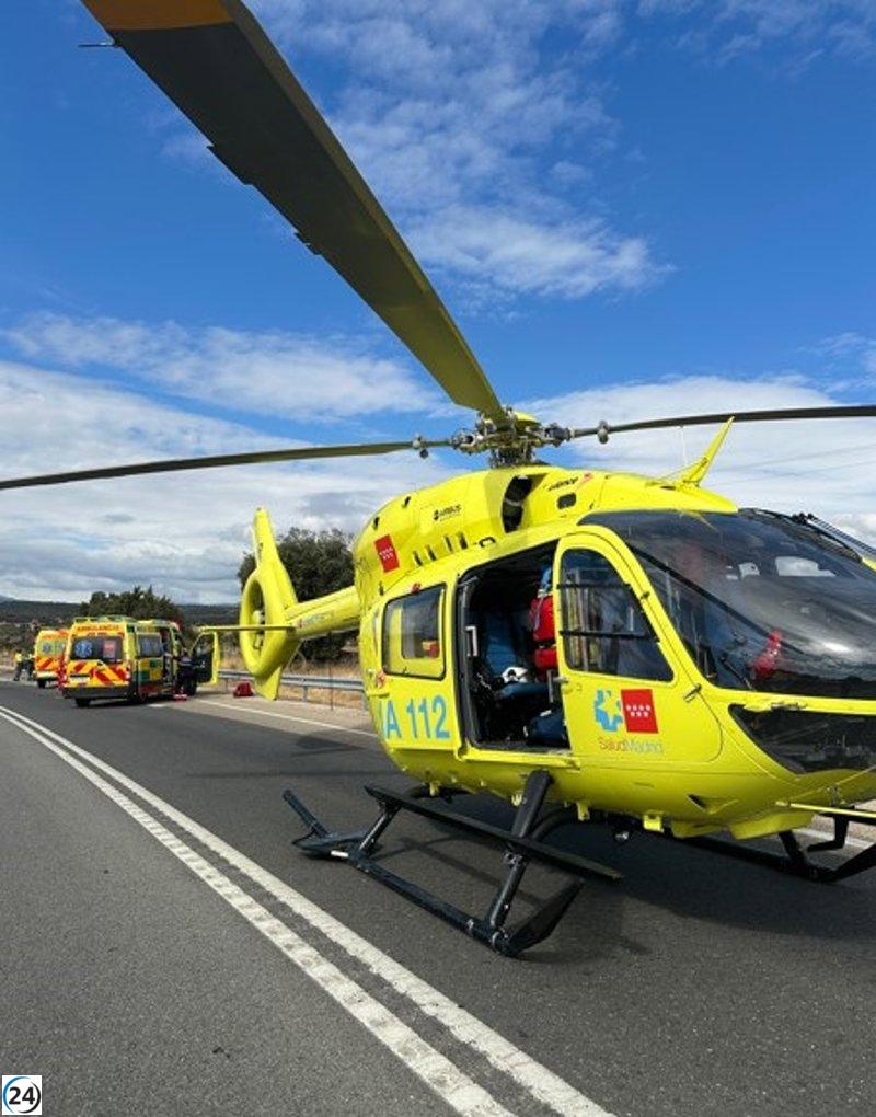 Fallece un hombre de 59 años en un accidente vial en la M-607.
