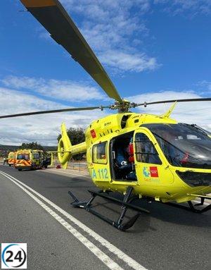 Fallece un hombre de 59 años en un accidente vial en la M-607.