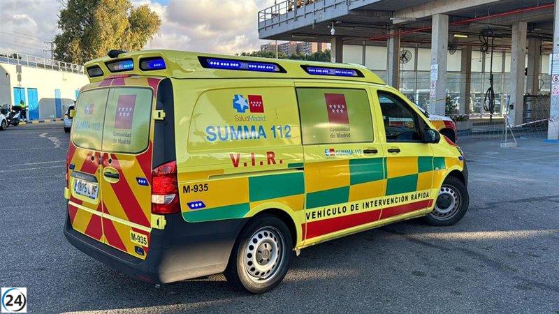 Muere un motociclista de 62 años tras accidente en la M-50 cerca de Majadahonda.