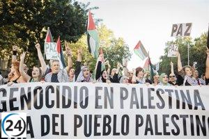 Cien mil manifestantes en Madrid claman por el cese del genocidio y rompen lazos con Israel.