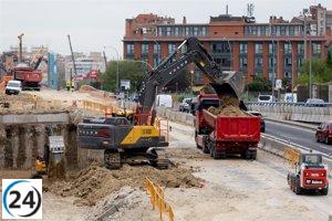 Obras de la A-5 avanzan según lo previsto y concluirán en noviembre de 2026.