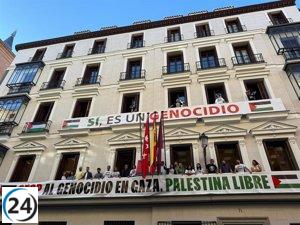 MM desafía orden judicial y presenta recurso para mantener pancartas pro-palestinas.