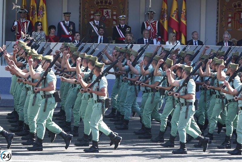 Madrid rinde homenaje a sus Fuerzas Armadas en el desfile del Día de la Hispanidad.