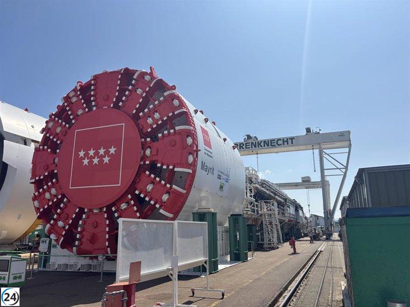 La tuneladora 'Mayrit' llegará a Madrid en noviembre para ensamblarse y ampliar la L11 del Metro.