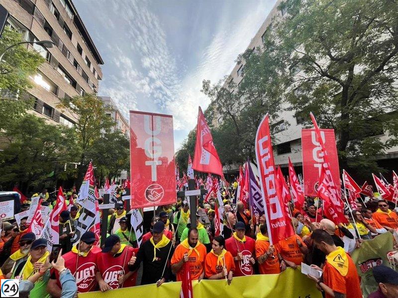 Masas en Madrid exigen acción frente a la creciente siniestralidad laboral.