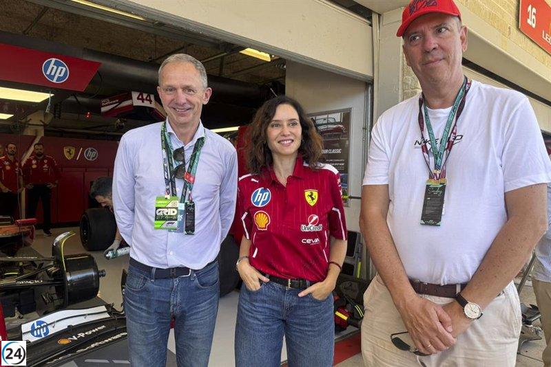 PSOE exige claridad sobre los gastos del viaje de Ayuso al Gran Premio de F1 en Texas.