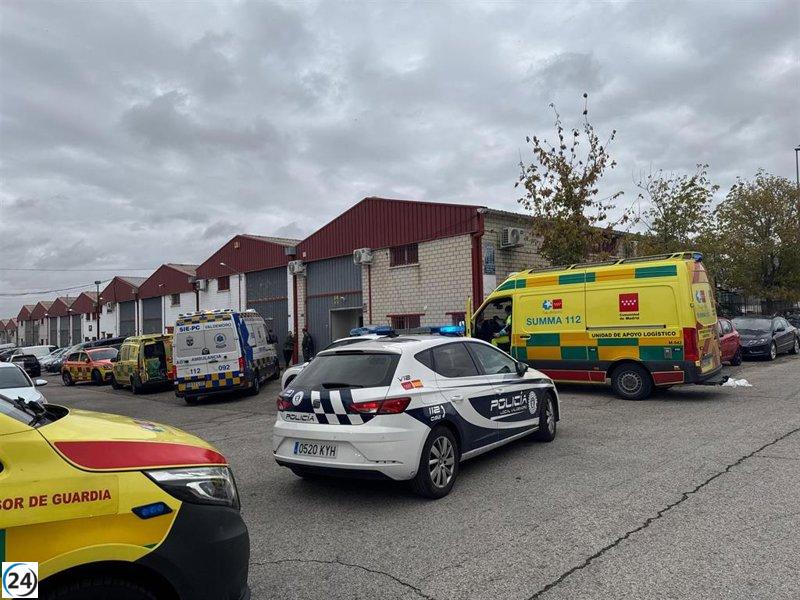 Accidente laboral en Valdemoro deja un muerto y un herido grave en Madrid.