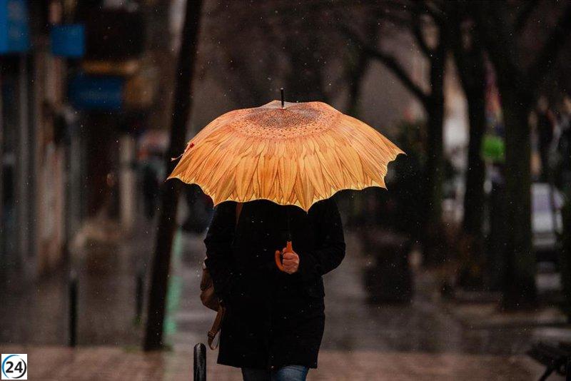 Aemet alerta sobre lluvias en la Sierra de Madrid este sábado.