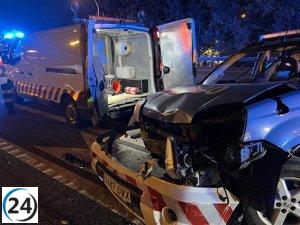 Accidente en la A4 deja un herido grave y tres leves al chocar con operarios en trabajos de señalización