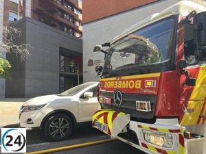 Incendio extinguido desaloja Consejo Económico y Social en Ministerio de Sanidad.