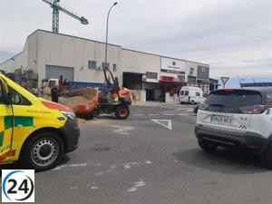 Obrero resulta gravemente herido tras ser golpeado por máquina en Moralzarzal.