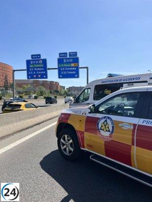 Muere motorista al unirse a la M-30.
