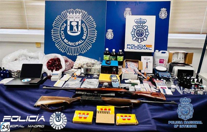 Desmantelan laboratorio de anabolizantes en Chamberí y confiscan 178.800 euros.