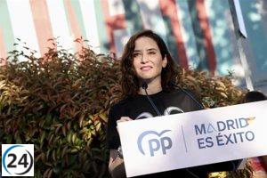 Ayuso critica cortijos de la izquierda en Rivas y recibe insultos de algunos asistentes.