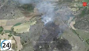 Incendio forestal consume siete hectáreas en Santorcaz.