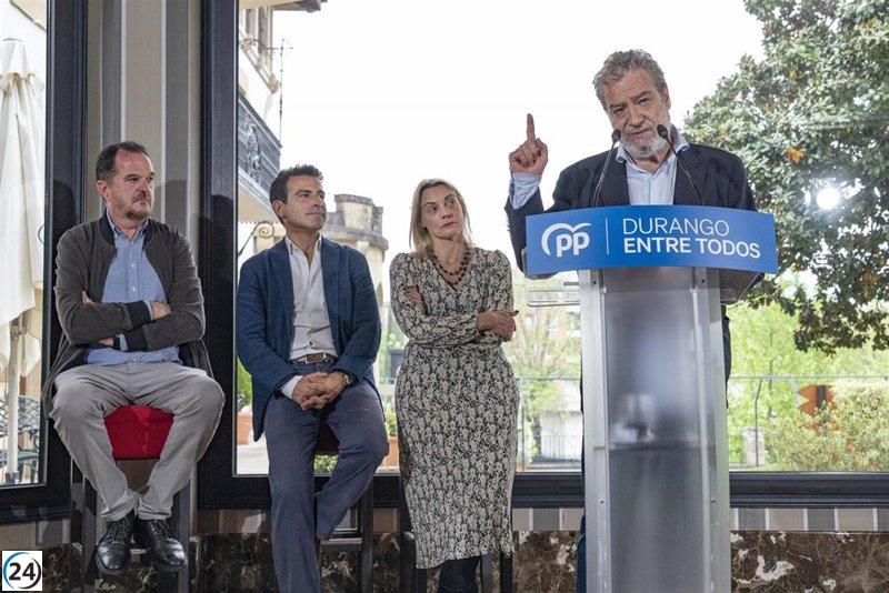 PP denuncia ambiente sin libertad en Euskadi que lo sitúa fuera de Occidente.