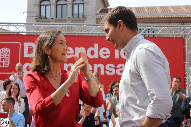Lobato anima a Reyes Maroto a luchar sin piedad contra el PP el 28M.