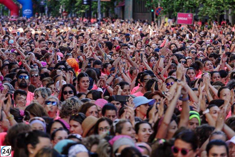 32.000 mujeres se movilizan en Madrid para la carrera solidaria contra el cáncer de mama.