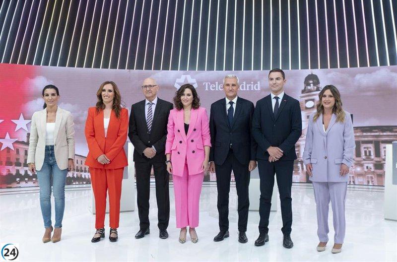 Ayuso enfrenta críticas por su gestión en fiscalidad, servicios sociales, sanidad y vivienda.