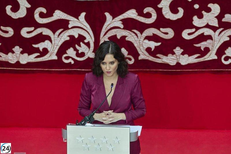 Ayuso planea el debate de investidura la semana después de la constitución de la Asamblea en junio.