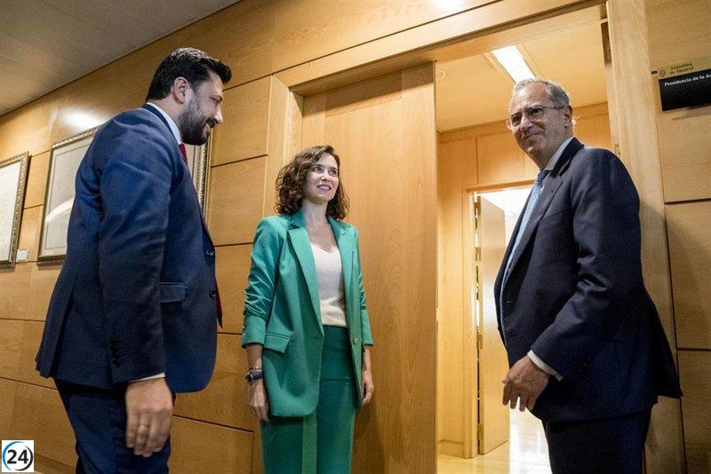 Ayuso será investida presidenta los días 21 y 22 en la Asamblea de Madrid.
