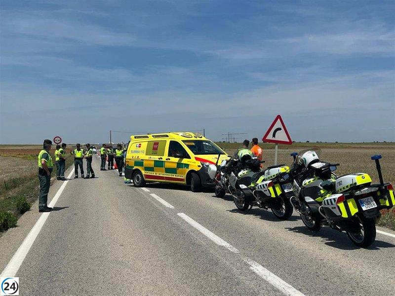 Camionero de 49 años muere tras volcar camión de residuos en Campo Real.