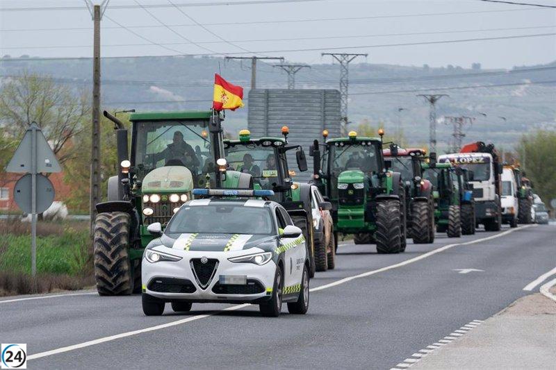Protesta de tractores alterará tráfico en Madrid y sus alrededores