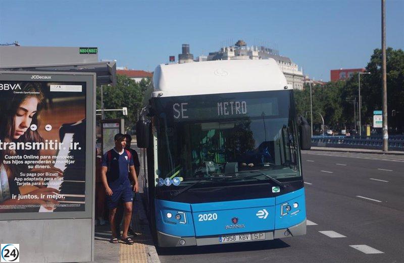 El transporte público en Madrid registra un aumento significativo de usuarios en mayo: un 16,5% más en la EMT y un 16,2% más en el Metro.