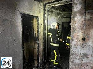 Incendio en casa okupada de Getafe desaloja dos bloques sin heridos.