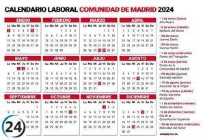 Día de Santiago Apóstol se añade como festivo en el calendario laboral de Madrid para 2024.