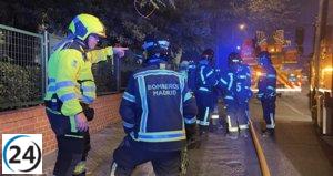 Vecina intoxicada en ciudad lineal debido a incendio doméstico
