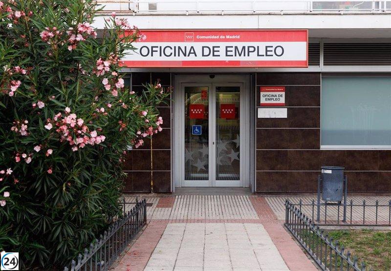 El desempleo se dispara en la Comunidad de Madrid con 3.358 nuevos desempleados.
