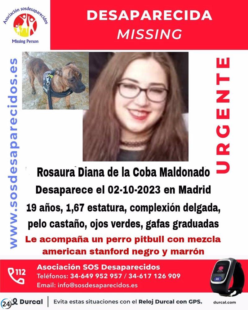 Sin tregua en la búsqueda de la joven de 19 años desaparecida en Madrid bajo orden de alejamiento de su antigua pareja