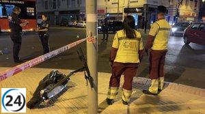 Grave accidente: Hombre atropellado mientras conducía patinete eléctrico en Fuenlabrada
