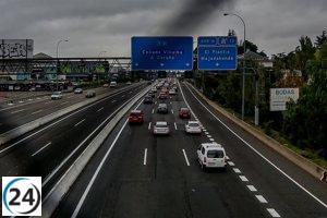 Tráfico colapsado en Madrid con el inicio de la operación retorno del Puente del Pilar