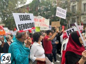 Multitud protesta en Atocha por la situación en Gaza
