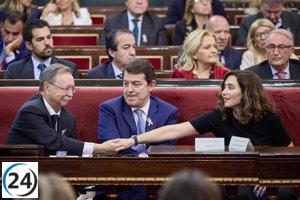 Ayuso critica a Sánchez en el Senado por su intento de