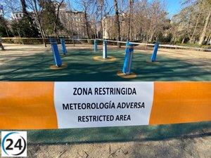 El Ayuntamiento de Madrid limita el acceso a áreas del Retiro y otros ocho parques debido a la alerta amarilla por vientos.